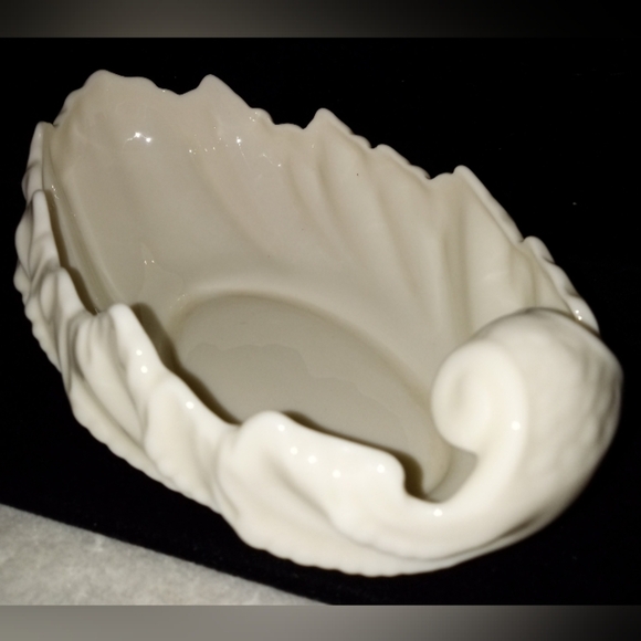 Lenox Acanthus Leaf Candy Nut Dish Made In The USA Teal Logo - Picture 1 of 7